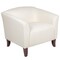 Flash Furniture Hercules Imperial Chair, 33-1/2 in W 31" L 29" H, Sloping, Leather Seat 111-1-WH-GG - alternate 2