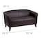 Flash Furniture Loveseat, 29" x 29", Upholstery Color: Brown 111-2-BN-GG - alternate 9