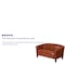 Flash Furniture Cognac Leather Loveseat, 29" x 29" 111-2-CG-GG - alternate 10
