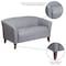 Flash Furniture Loveseat, 29" x 29", Upholstery Color: Gray 111-2-GY-GG - alternate 4