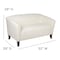 Flash Furniture Loveseat, 29" x 29", Upholstery Color: White 111-2-WH-GG - alternate 4