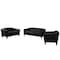 Flash Furniture Living Room Set, 29" to 31" x 29", Upholstery Color: Black 111-SET-BK-GG - alternate 2