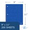 Roaring Spring Subject Wirebound Notebooks, 11"x9", 200 sht, 5 Pkt, College Ruled w/margin, Asstd. Colors, PK12 11295cs - alternate 2