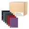 Roaring Spring Case of Wirebound Notebooks, 11"x9", 1 Subject, 1 Pkt, 100 sht, College Rule w/margin, Asstd. Colors 11354cs - alternate 3