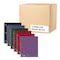 Roaring Spring Case of Wirebound Notebooks, 11"x9", 200 sheets, 4 Sub, 4 Pkt, College Ruled w/margin, Asstd. Colors, PK12 11376cs - alternate 4