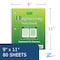 Roaring Spring Case of Engineering Wirebound Notebook, 8.5"x11", 80 sht/book, Green Tinted, Heavyweight Backer, PK24 11382CS - alternate 5