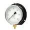 Pic Gauges 6 in Dial, 1/4 in NPT Male Bottom Location, Epoxy Coated Black Steel Case Material 115D-604C - alternate 1