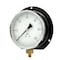 Pic Gauges 6 in Dial, 1/4 in NPT Male Bottom Location, Epoxy Coated Black Steel Case Material 115D-604D - alternate 1