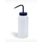 Bel-Art Bel-Art WM 500ml PE Wash Bottles: Blue PP Cap, 53mm Closure, 6/PK F11627-0500 - alternate 1