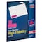 Avery Dennison Magenta, Laser Labels, 1x2-5/8, PK750 5970 - alternate 2