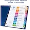 Avery Dennison Table of Contents Index Dividers 12 Tab, PK6 11196 - alternate 2