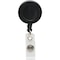 Baumgartens Reel, Id Card, Bk, Black, Plastic, Badge Holder 68824 - alternate 1