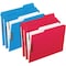 Zoro Select File Folders 8-1/2" x 11", Embossed Fasteners, Red, Pk50 PFX21319 - alternate 2