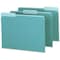 Zoro Select File Folders 8-1/2" x 11", 1/3-Cut Tab, Aqua, Pk100 PFX421013AQU - alternate 2