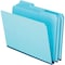 Zoro Select Pressboard Expanding File Folders, 1/3-Cut Tabs: Assorted, Letter Size, 1" Expansion, Blue, PK25 PFX9200T13 - alternate 2