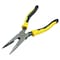 Klein Tools 8 9/16 in J203 Needle Nose Plier, Side Cutter Plastic Dipped Handle J203-8 - alternate 12