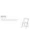 Flash Furniture Kids White Resin Folding Chair with White Vinyl Padded Seat, PK11 11-LE-L-1K-GG - alternate 10