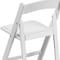 Flash Furniture Kids White Resin Folding Chair with White Vinyl Padded Seat, PK11 11-LE-L-1K-GG - alternate 5