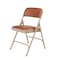 National Public Seating Folding Chair, Vinyl, Brown, PK4 1203 - alternate 3