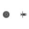 Disco Blk Nyln Screw Fender Ret 7mm Hole Size 12mm Stem L
