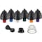Federal Signal Warning Light, Clear, Strobe Tube, 24V DC, 80 FPM, 8 13/16 in Dia., Pendant 27XST-024C-MOD - alternate 2