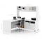 Bestar Pro-Linea L-Desk With Open Hutch, White 120886-17 - alternate 3