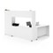Bestar Pro-Linea L-Desk With Bookcase, White 120896-17 - alternate 4