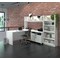 Bestar Pro-Linea L-Desk With Bookcase, White 120896-17 - alternate 2