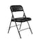 National Public Seating Folding Chair, Vinyl, 29-1/2in H, Black, PK4 1210 - alternate 6