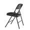 National Public Seating Folding Chair, Vinyl, 29-1/2in H, Black, PK4 1210 - alternate 3