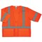 Ergodyne Hi-Vis Economy Vest w/Sleeves M Class 3 U Back, , Zipper 3 Pockets, 1 Mic Tab 8320Z - alternate 1