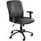 Safco Uber Chair, Black Seat, Black Back, 27 in W Seat: 20-3/4" L 44-3/4" H, No Arm, Vinyl Seat 3490BV - alternate 3