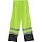 Ergodyne High Visibility Rain Pants, Polyester/Polyurethane Coating, Elastic Closure, Size S 8915BK - alternate 7