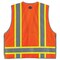 Ergodyne Orange Type R Class 2 Heavy-Duty Surveyo, solid polyester front and a 100% polyester mesh back 8254HDZ - alternate 4