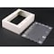 Wiremold Three Gang Box Fitting, Ivory, Steel V5747-3 - alternate 2