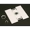 Wiremold Flush Plate Adapter Fitting, Ivory, Steel V2051H - alternate 3