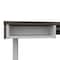 Bestar Pro-Vega Height Adjustable L-Desk, Walnut Grey/White 130420-000035 - alternate 4