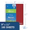 Roaring Spring Subject 1 Pkt Wirebound Notebooks, 11"x9", 160 sht, Asstd Covers, College Ruled w/Margin, PK12 13367cs - alternate 7