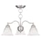 Livex Lighting Essex 3 Light Brushed Nickel Convertible 1343-91 - alternate 1