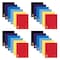 Roaring Spring Case of Lefty WB Left Handed Notebooks, 1 Sub, 8.5"x10.5", 100 sht, Right Side Wire, Asstd Colors, PK24 13505CS - alternate 1