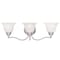 Livex Lighting Essex 3 Light Brushed Nickel Bath Vanity 1353-91 - alternate 2