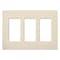Lutron Designer Wall Plates, Number of Gangs: 3 Gloss Finish, Light Almond CW-3-LA - alternate 2