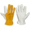 Tillman Leather Gloves, Cowhide, Elastic Cuff, Yellow/Tan, 1 PR 1428XL - alternate 4