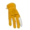 Tillman Leather Gloves, Cowhide, Elastic Cuff, Yellow/Tan, 1 PR 1428XL - alternate 2