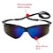 Kleenguard V30 Nemesis Safety Glasses, Anti-Fog & Anti-Scratch, Wraparound, Black Frame, Blue Mirror Lens 14481 - alternate 7