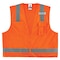 Ergodyne Orange Type R Class 2 Economy Surveyors, Polyester, Polyester Mesh, Zipper Closure, Orange 8249Z - alternate 1