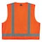 Ergodyne Orange Type R Class 2 Economy Surveyors, Polyester, Polyester Mesh, Zipper Closure, Orange 8249Z - alternate 2