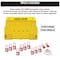 Master Lock Lockout Station, Wall Mounted, 10-Lock Covered Station with 410RED Zenex Thermoplastic Padlocks 1483BP410 - alternate 7