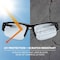 Ergodyne DAGR, Safety Glasses, Uncoated, Indoor/Outdoor Lens, Black Frame, Half-Frame DAGR - alternate 2