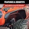 Aries Jeep JL Front Fender Flares, 1500203 1500203 - alternate 2